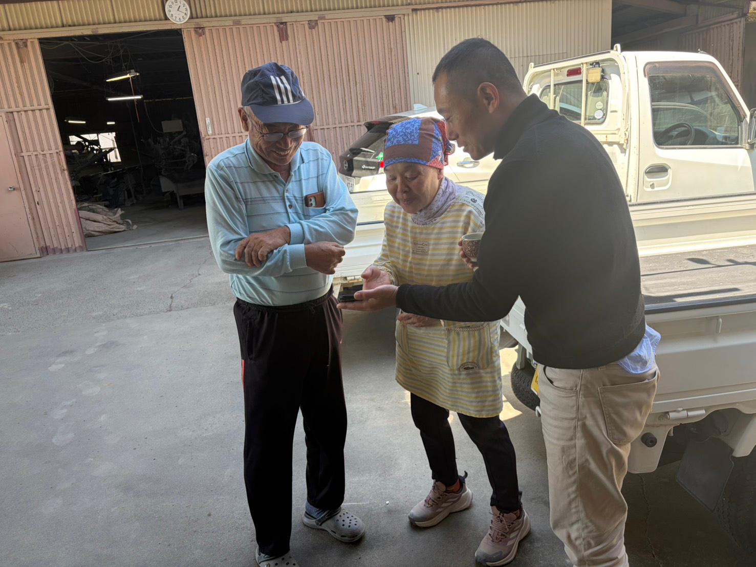 Meeting the family with Urayama-san
